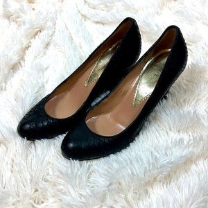 Emporio Armani black wedge size 8.5 or 38.5